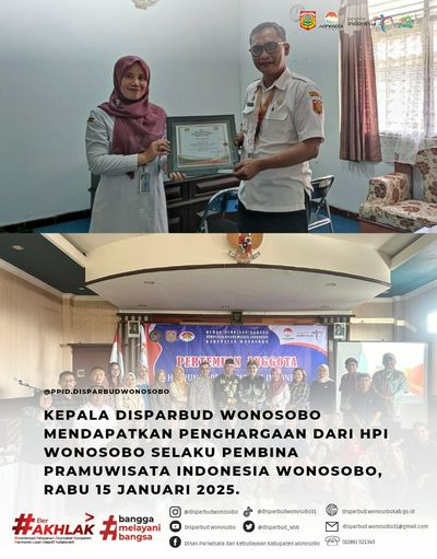 Kadisparbud Wonosobo Terima Penghargaan dari HPI Wonosobo