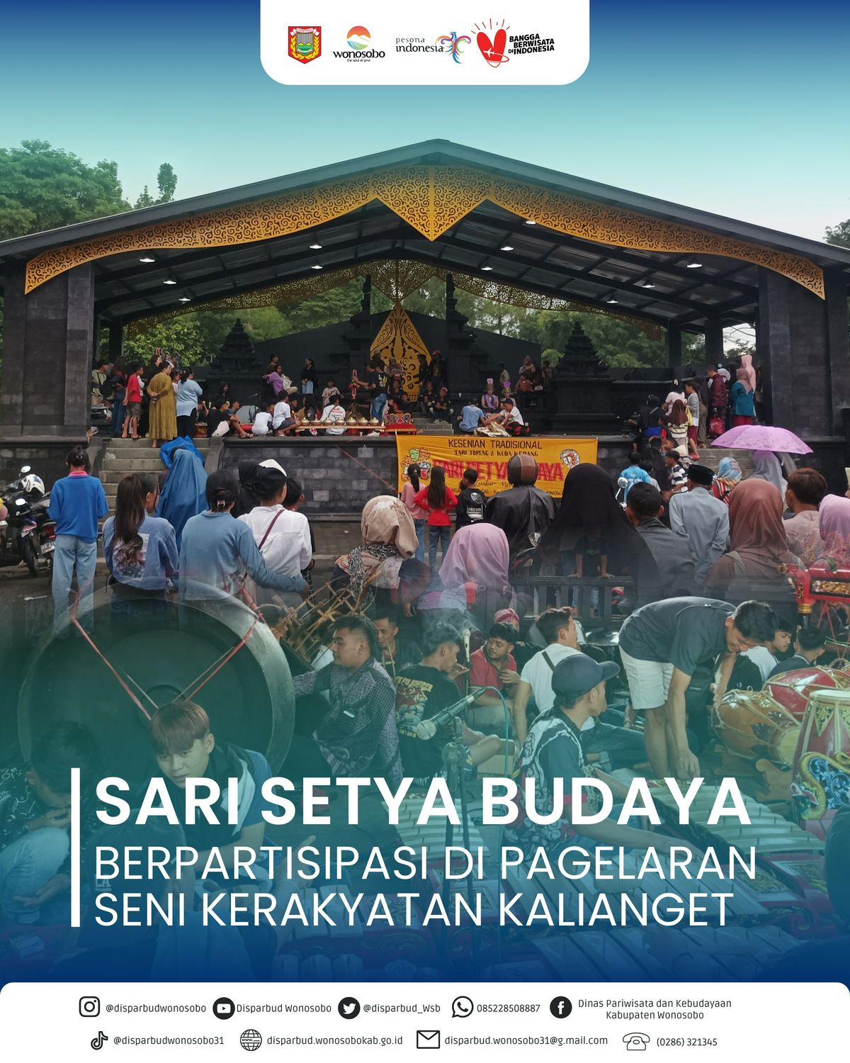 Sari Setya Budaya Berpartisipasi di Pagelaran  Seni Kerakyatan Kalianget