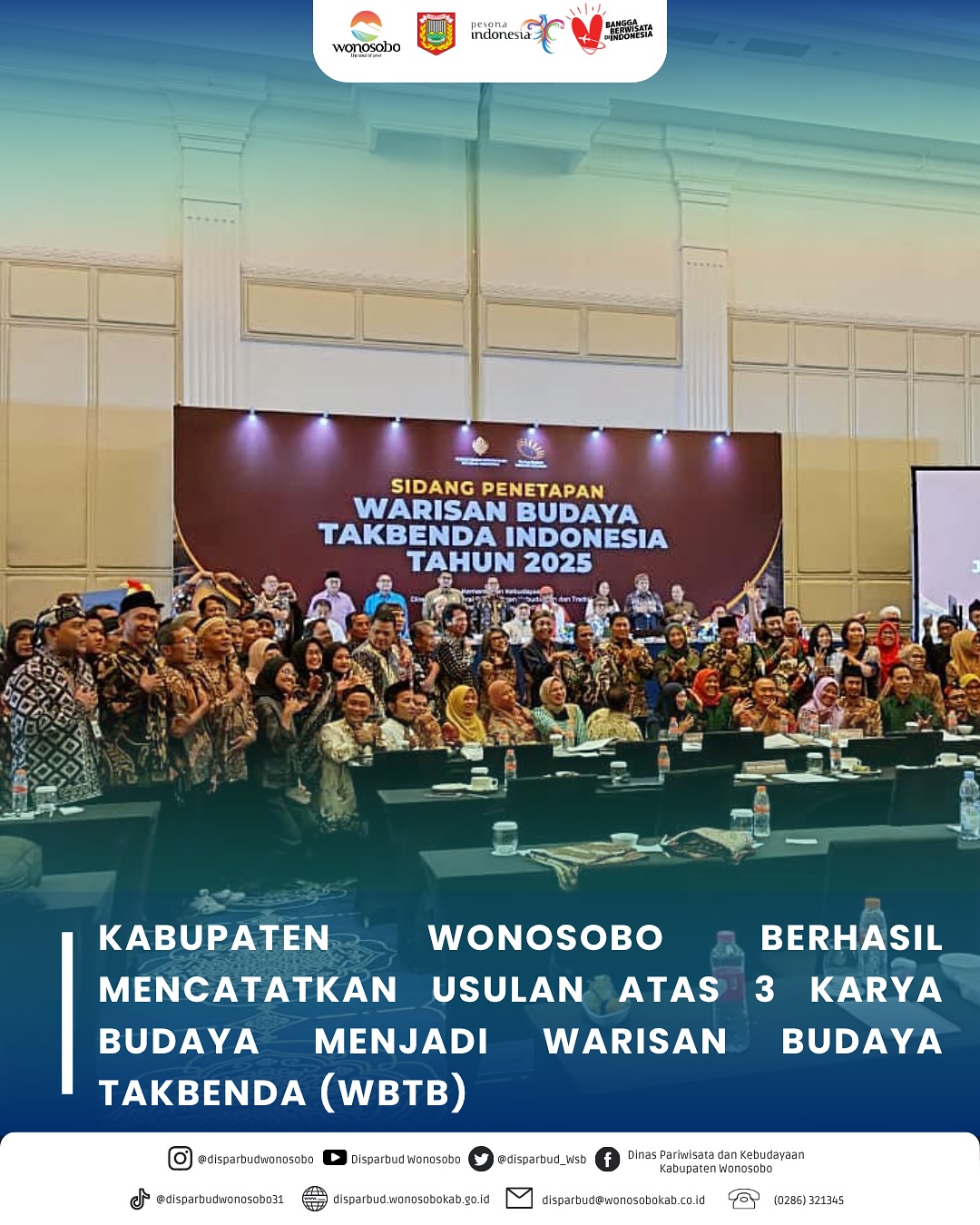 Wonosobo Catatkan 3 Karya Budaya sebagai Warisan Budaya Takbenda Indonesia Tahun 2025