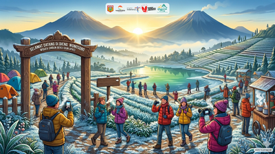 Suhu Dingin Ekstrem Dieng Jadi Magnet Wisatawan, Disparbud Wonosobo Optimistis Kunjungan Meningkat