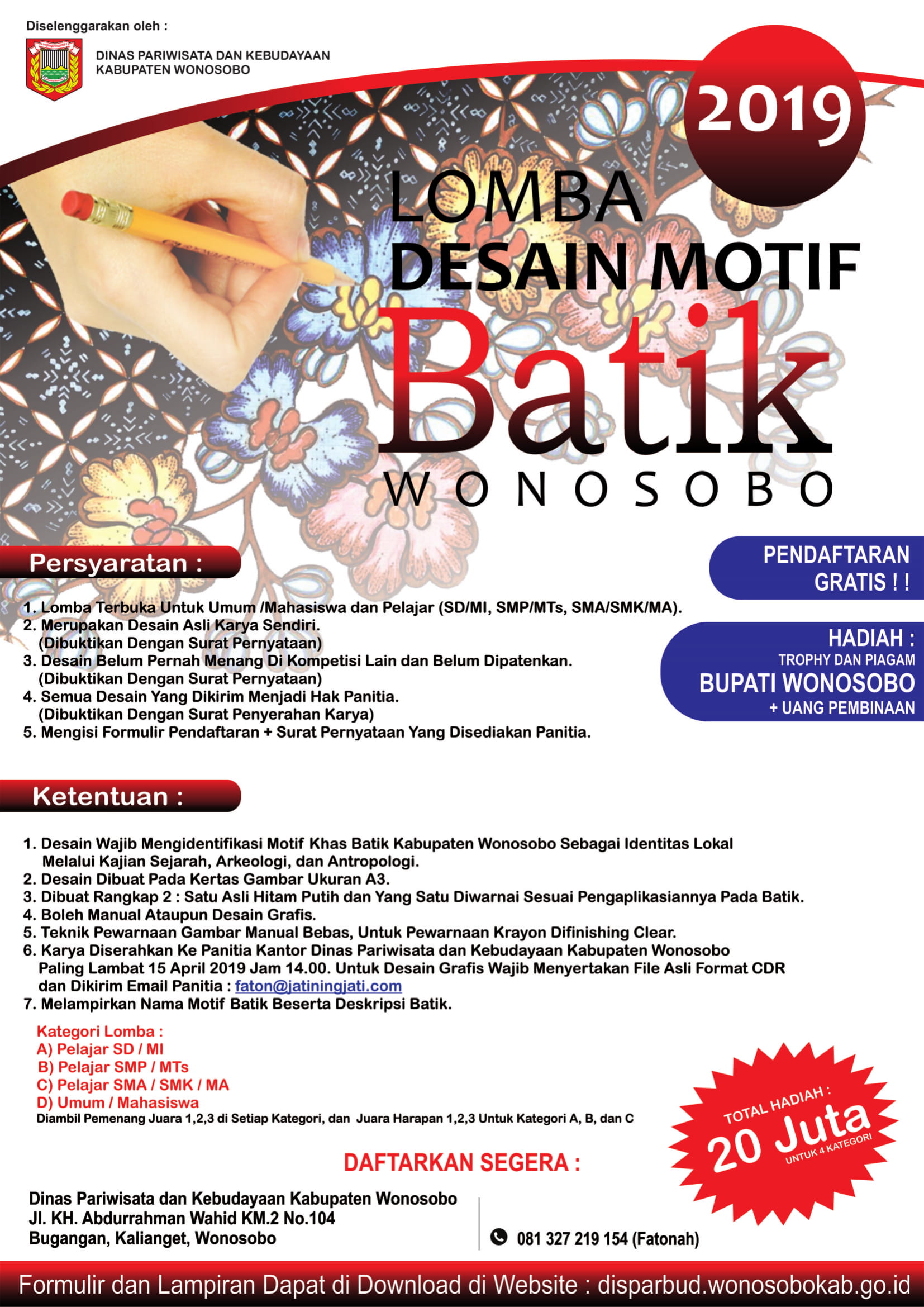 64 Gambar Batik Wonosobo Paling Keren